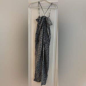 Floral Print blue jumpsuit